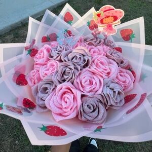 Strawberry Shortcake Eternal Roses Bouquet